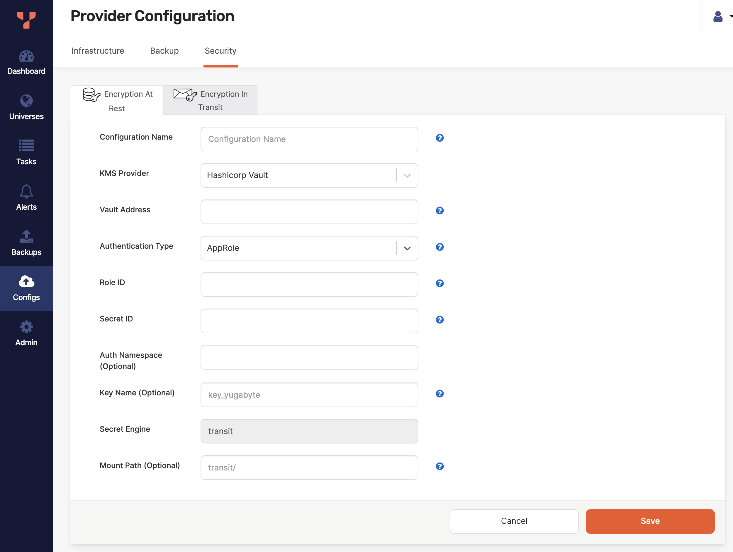 Create config Create config